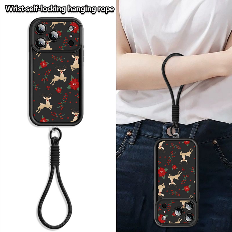 Phone Cases Red Deer - Casing Ponsel dengan Tali Lanyard untuk