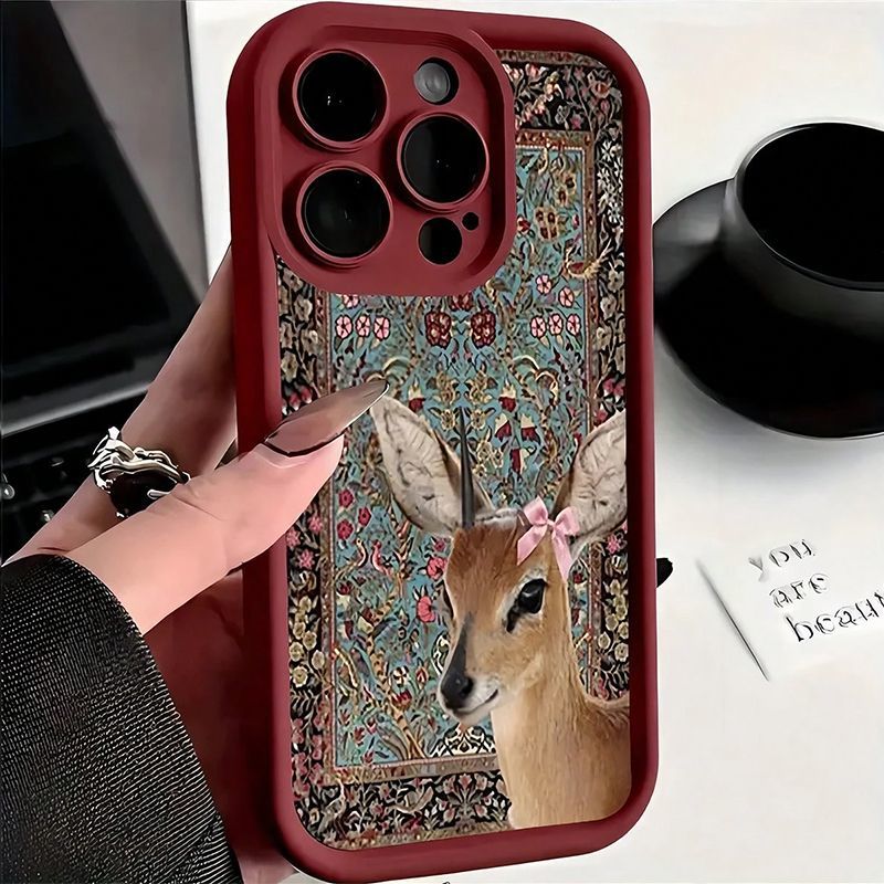 Phone Cases Red Deer - Casing HP iPhone 16 15 17