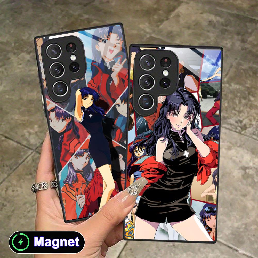 Phone Cases With Magnet - Casing HP EVAN Misato Katsuragi untuk