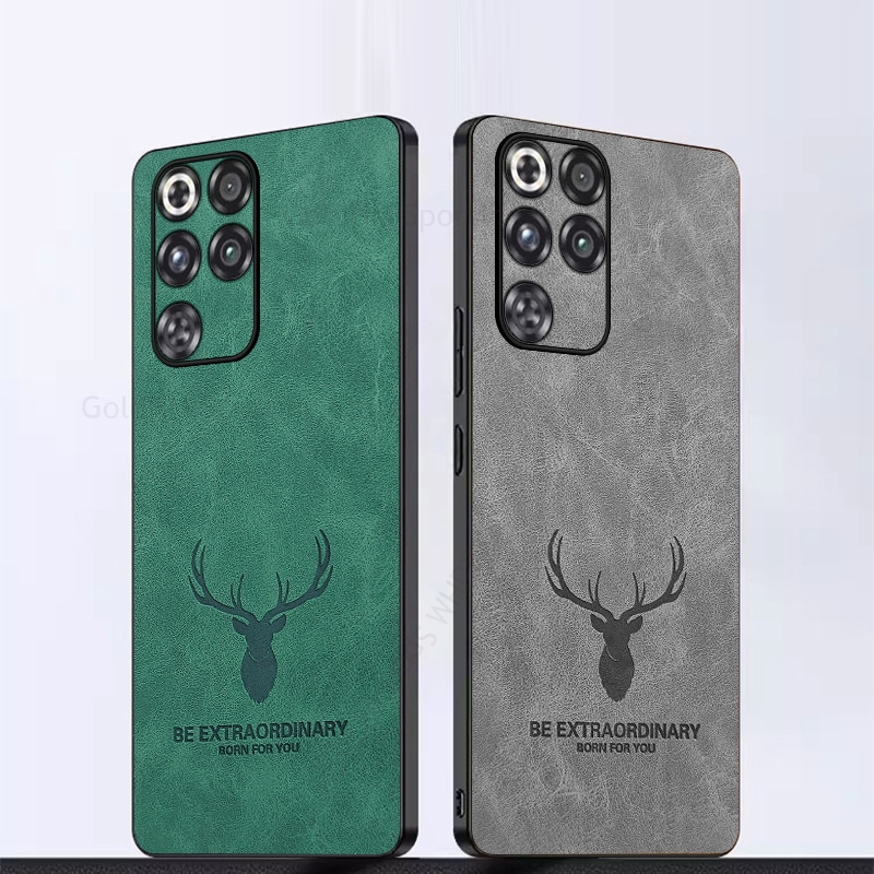 Phone Cases Red Deer - Casing HP Kulit 3D Kartun Kepala