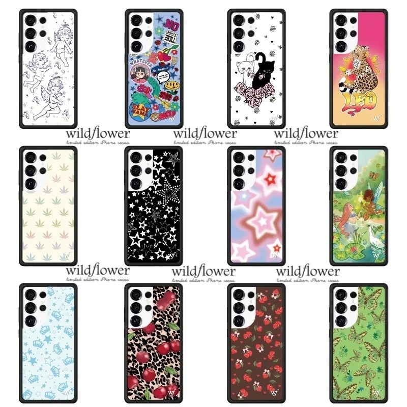 Phone Cases Wildflower - Casing Ponsel Wildflower INS Cherub Cherry