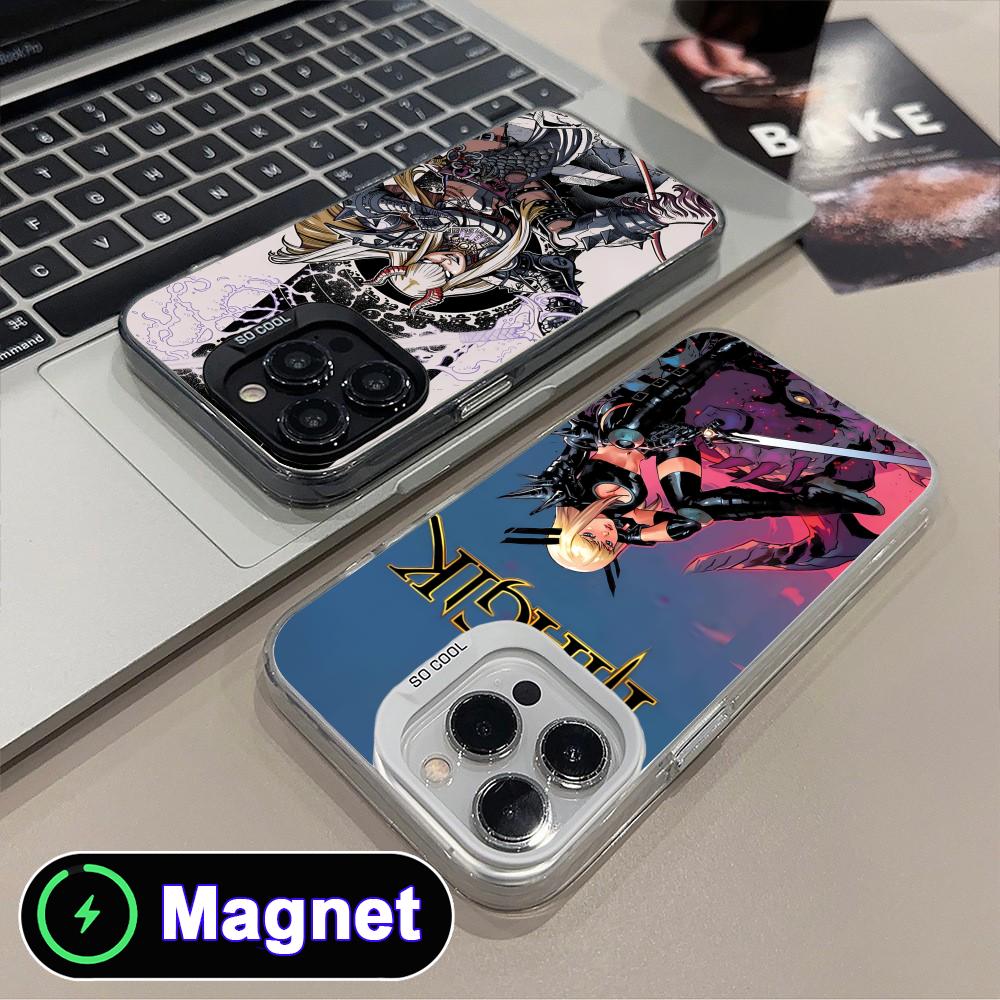 Phone Cases With Magnet - Casing Ponsel Magik Illyana untuk iPhone