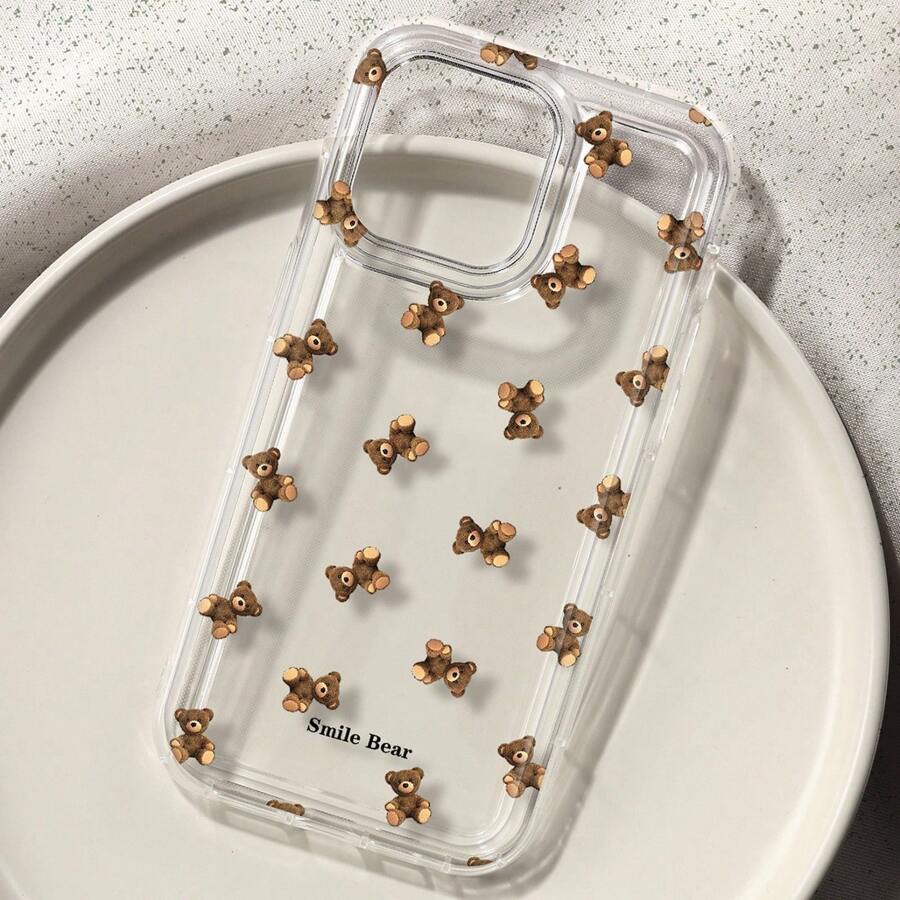 Phone Cases Cute Iphone 13 - Casing Ponsel Gambar Beruang Bunga untuk