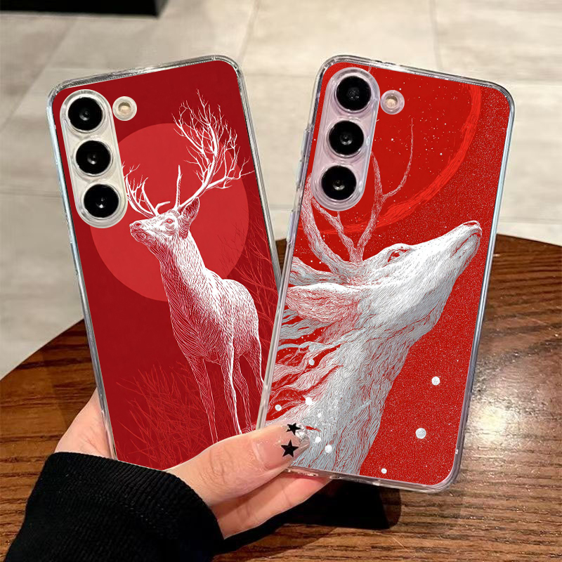 Phone Cases Red Deer - TPU Lembut untuk Samsung Galaxy A12