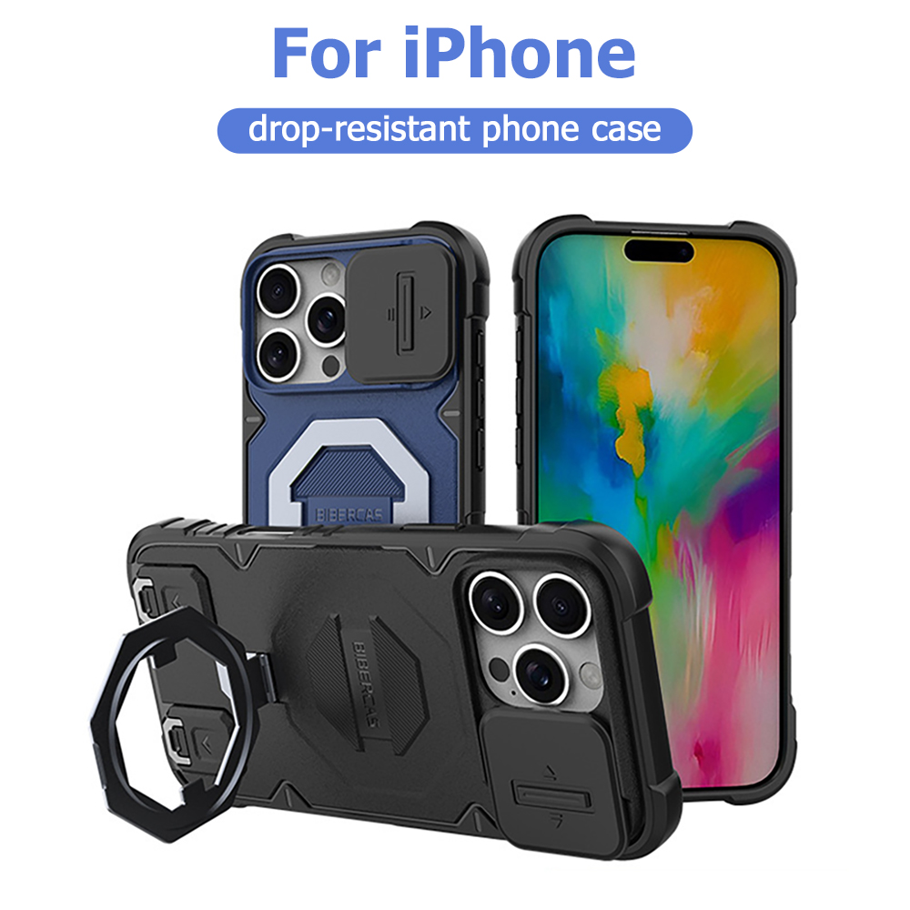 Phone Cases With Magnet - Casing Ponsel Magnetik Ring Kickstand Untuk