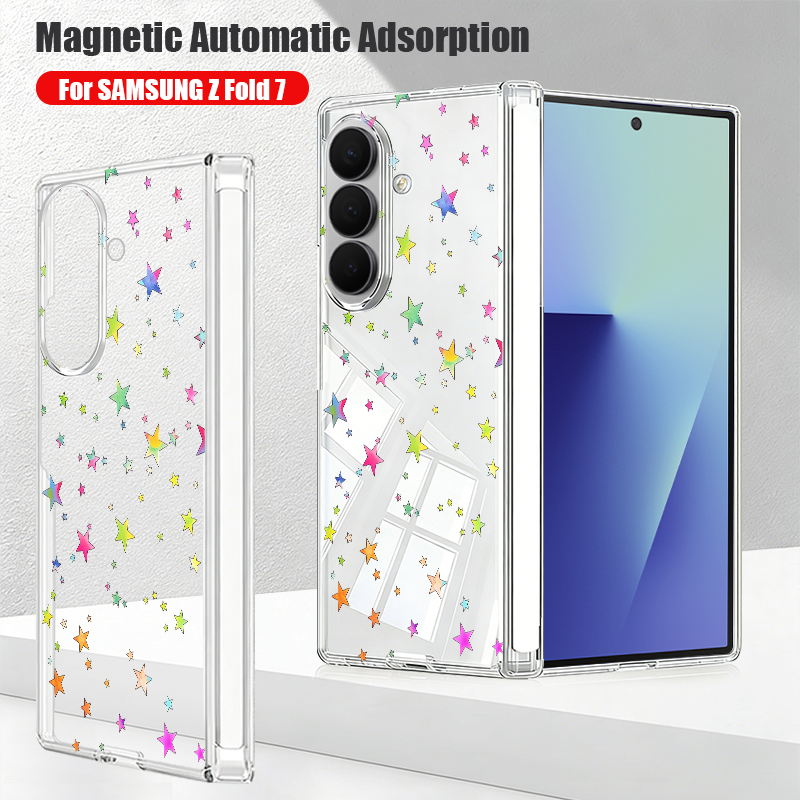 Phone Cases Z Fold 6 - Casing Ponsel Magnetik Auto Adsorption Untuk