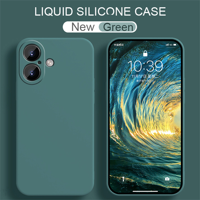 Phone Cases Classy - Sarung silikon cair asli mewah, untuk