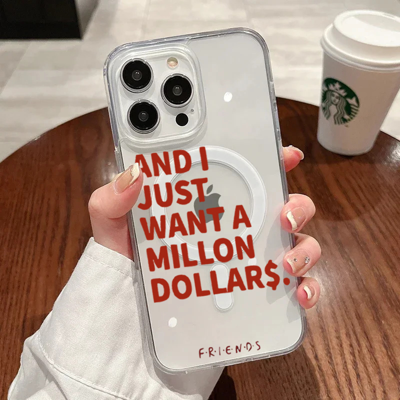 Phone Cases Clear - Casing Kutipan Abstrak Fashion untuk iPhone