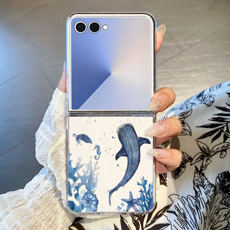 Phone Cases Z Fold 6 - Casing Ponsel Pola Paus untuk Samsung