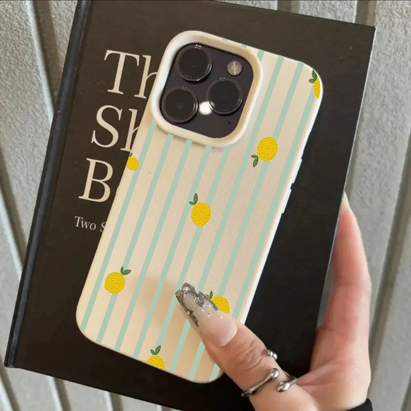 Phone Cases Cute Iphone 13 - Casing Ponsel Silikon Motif Lemon Lucu