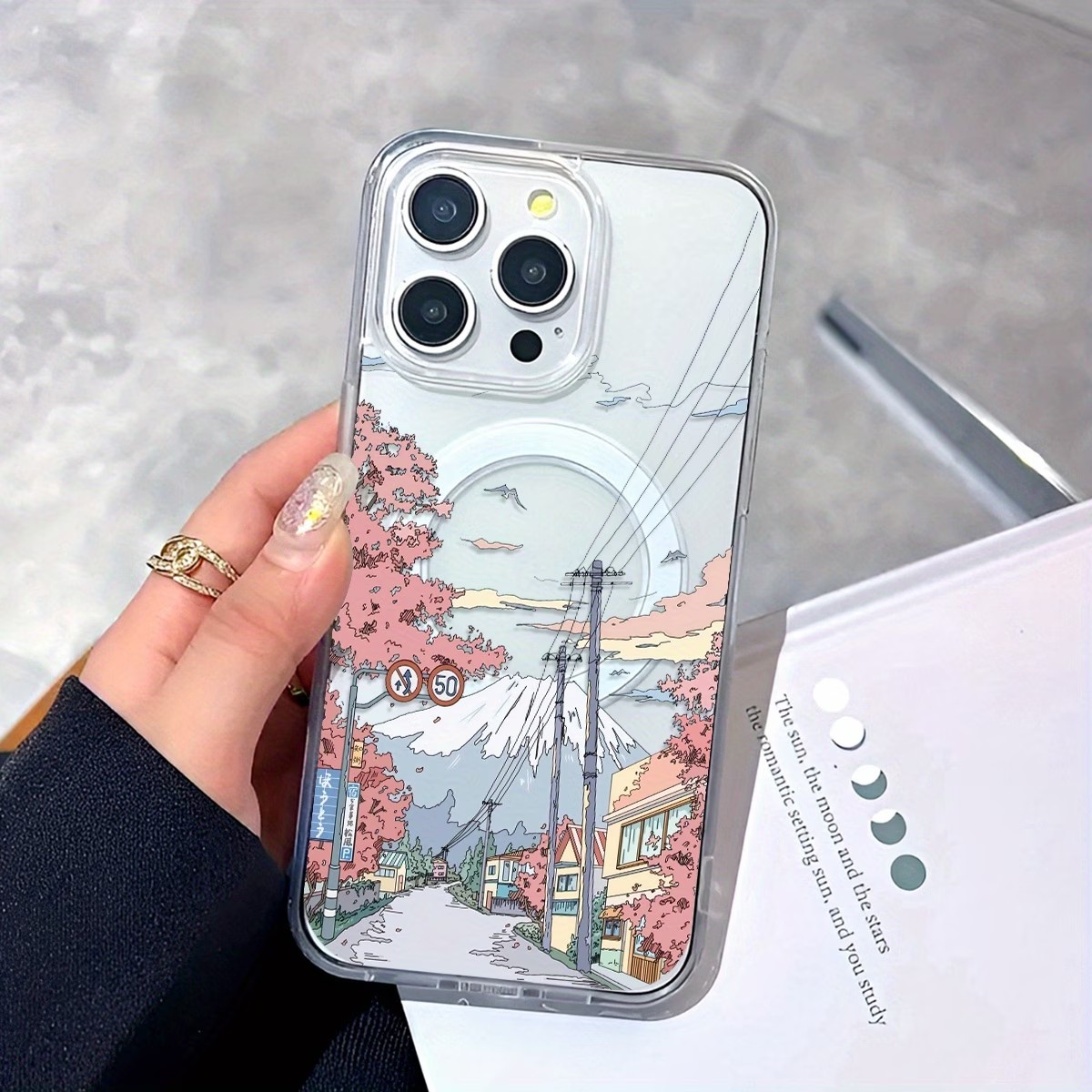 Casing Ponsel Motif Bunga Saku - Phone Cases With Magnet ulasan dan harga