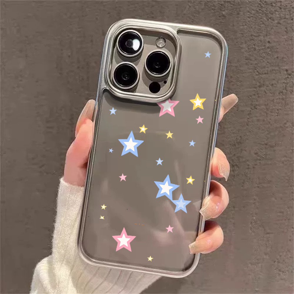 Casing Transparan Y2K Stars Fa - Phone Cases Clear ulasan dan harga