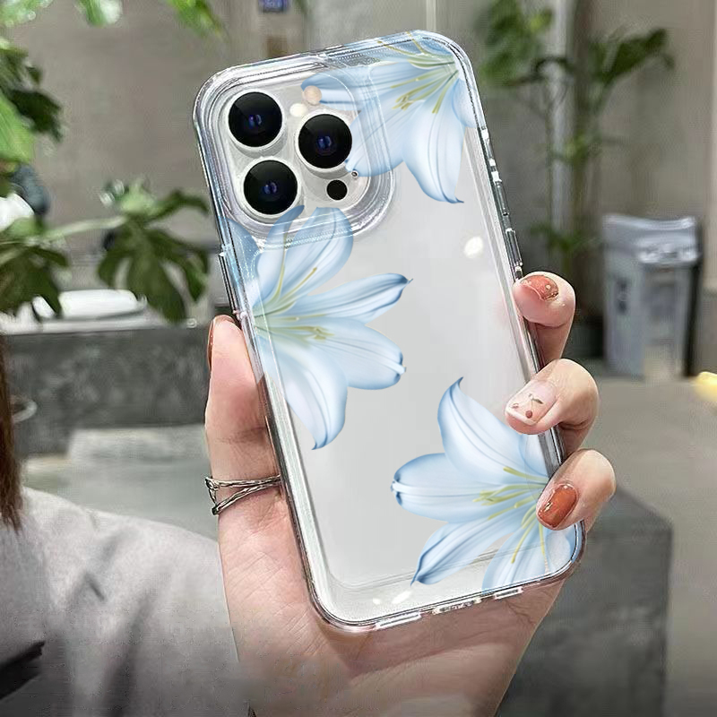 Casing Ponsel Bunga Lily Putih - Phone Cases Clear ulasan dan harga