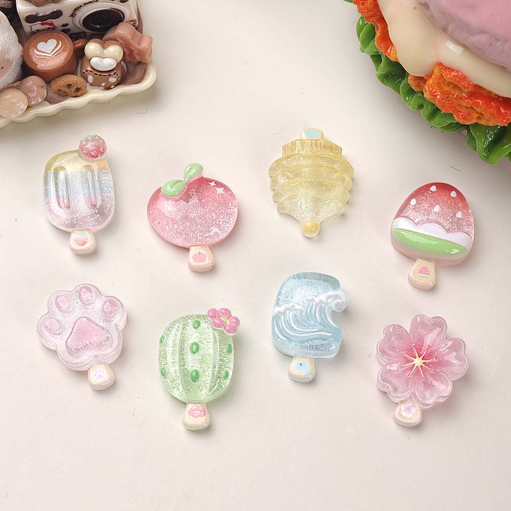 10pcs Aksesoris Resin Es Krim  - Phone Cases For Boys ulasan dan harga